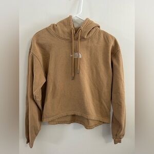 NORTH FACE Evolution Hi-Lo Hoodie Women Size Medium Almond Butter Sweatshirt